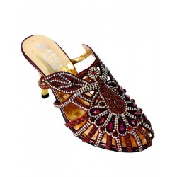 Glitter And Stone Jeweled High Heel Sandals RG-075